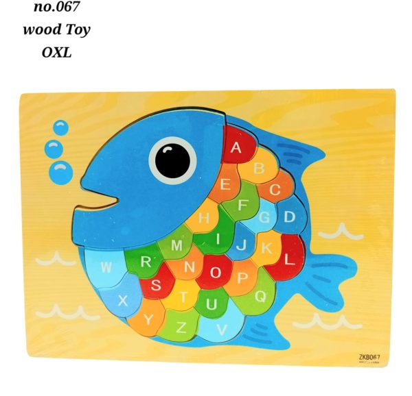 Wooden fish puzzle oxl