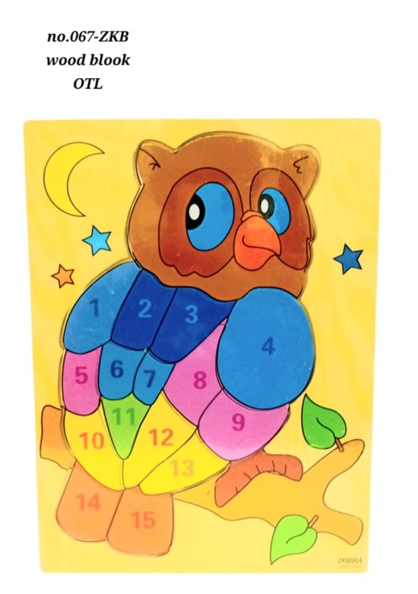 Wooden owl puzzle otl