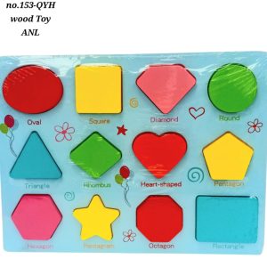 Wooden shapes board anl