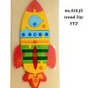 Wooden rocket puzzle yyz