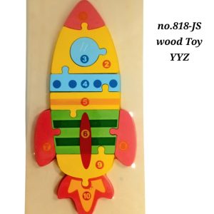 Wooden rocket puzzle yyz