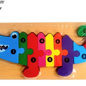 Wooden crocodile puzzle oyl