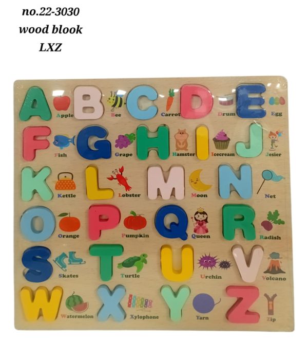 Wooden alphabetical board LXZ