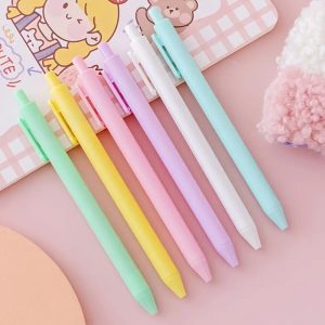 Gel pen in pastel colors