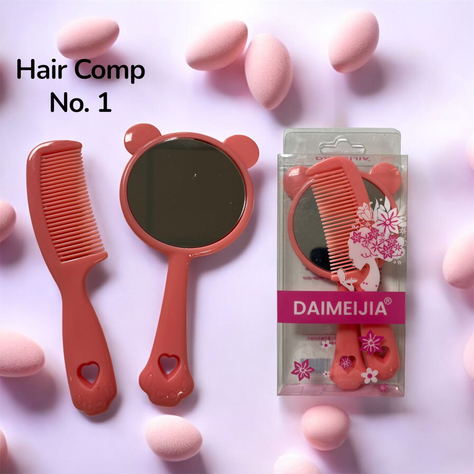 Mirror and comb set no.1